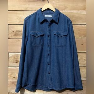 Outerknown Chroma Blanket Shirt Mens Medium Blue